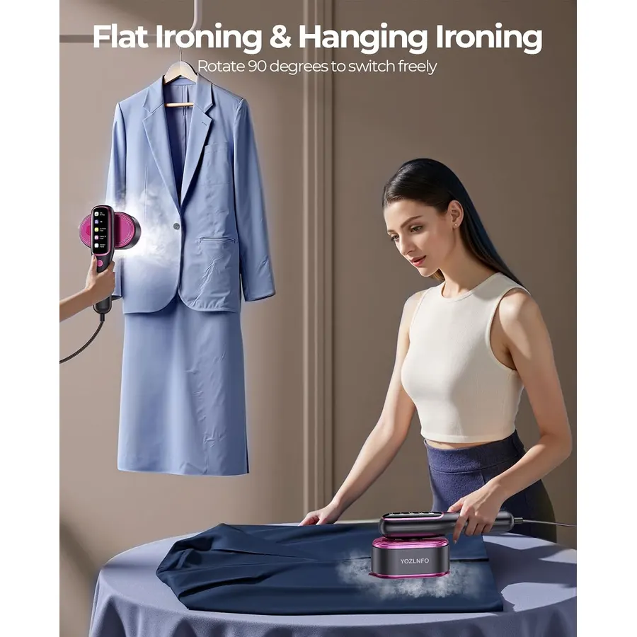 Steam It Hanging or Press It Flat: YOZLNFO travel steamer